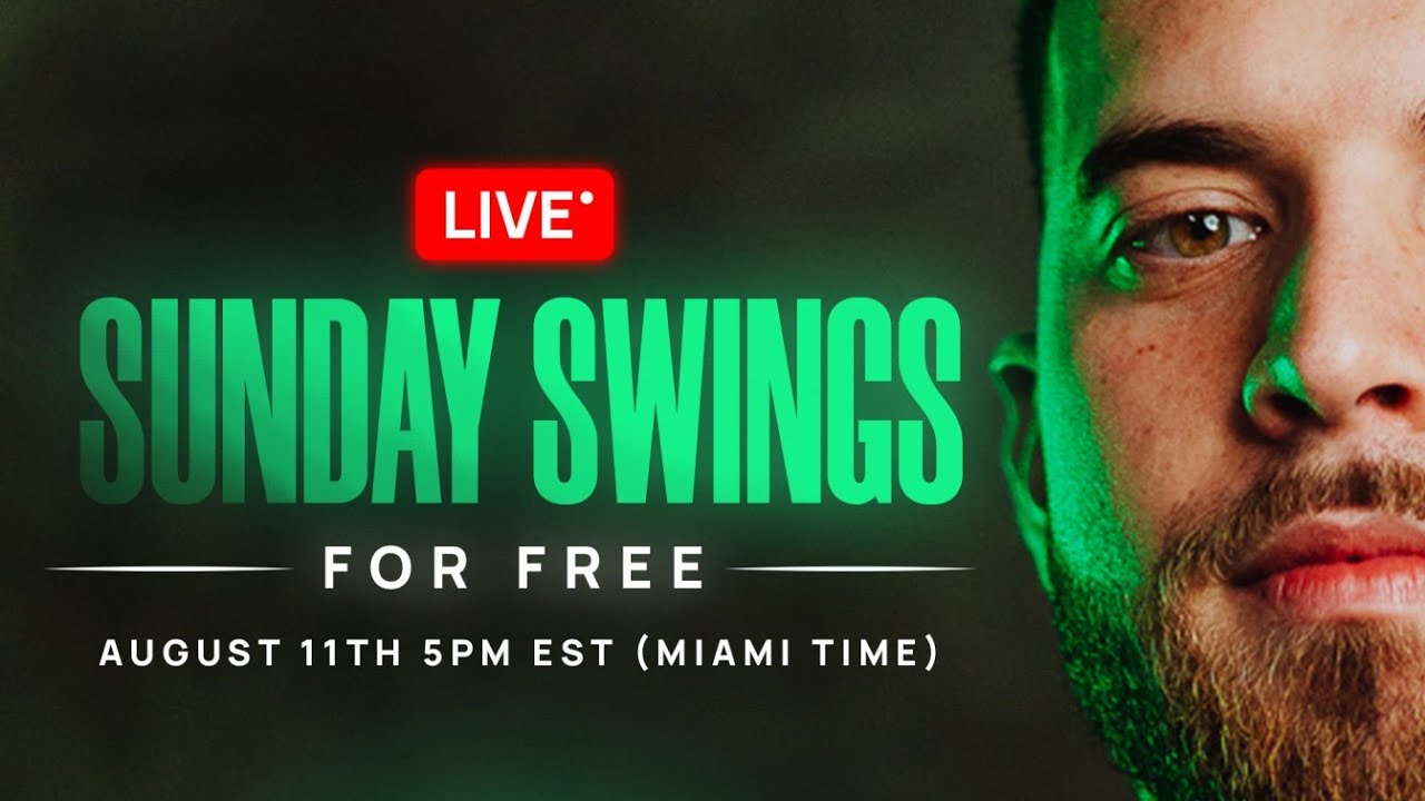 🔴 (Live Trading) Giving my $100 to $1M Trades FOR FREE | SUNDAY SWINGS